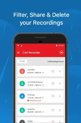 Call Recorder android App screenshot 3